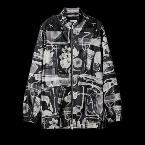 Off-White X-Ray Hooded Windbreaker Jacket 'Black/White'