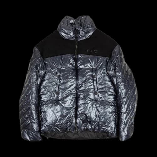 Off-White logo Jacket Blue