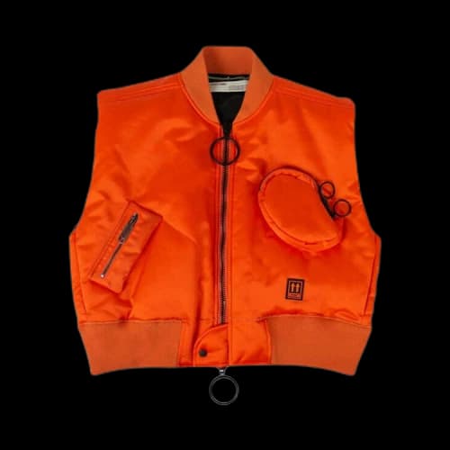 Off-White Cropped Arrows Vest 'Orange'