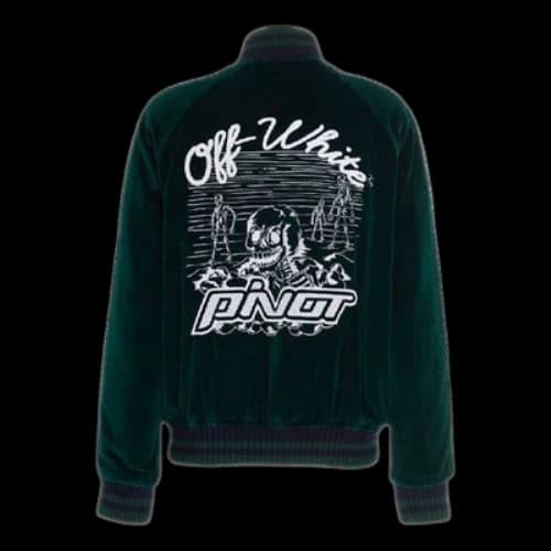 Off-White FW20 Applique Sports Jacket Men's Green