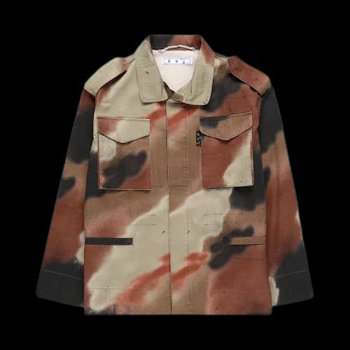 Off-White Arrow Motif Camouflage Shirt Jacket