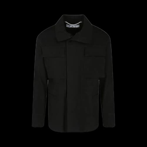 Off-White FW21 Logo Outdoor Jacket Slim Fit Version Black