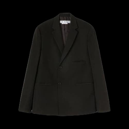 Off-White Patterned Skate Fit Single Breasted Blazer 'Black'