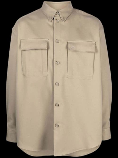 OFF-WHITE Long-Sleeve Shirt Beige