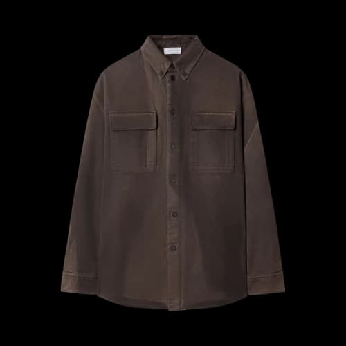Off-White Emblem Garment Dyed Military Overshirt 'Anthracite'