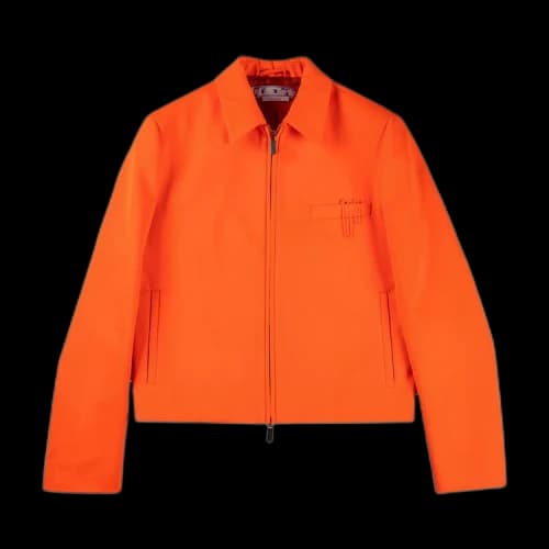 Off-White Pap Duchesse Zipped Jacket 'Fluo Orange'