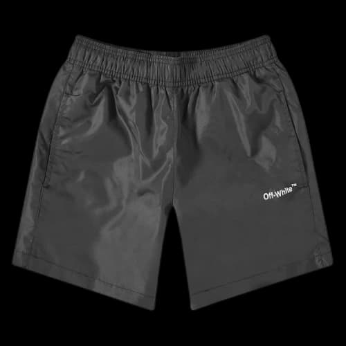 Off-White Diag Outline Swimshorts 'Black'