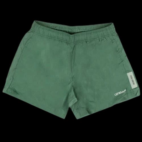 Off-White Logo Swimshorts 'Green'