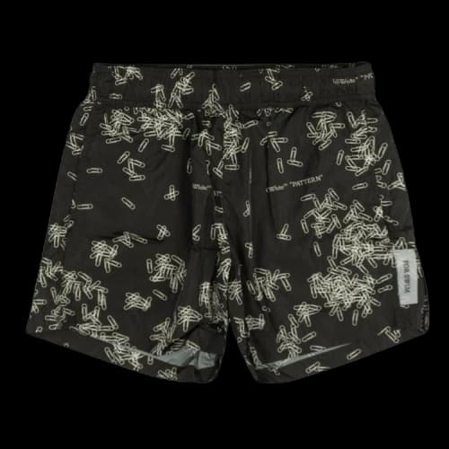 Off-White Paperclip Swim Trunks 'Black'