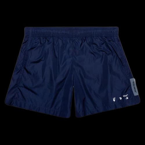 Off-White SS21 Logo Navy Blue Pants