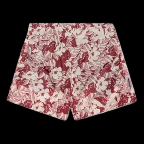 Off-White Flowers Printing Red Shorts