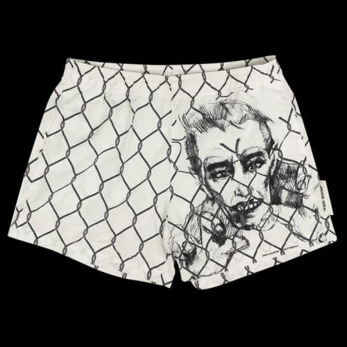 Off-White De Playa Broken Fence Shorts 'White'