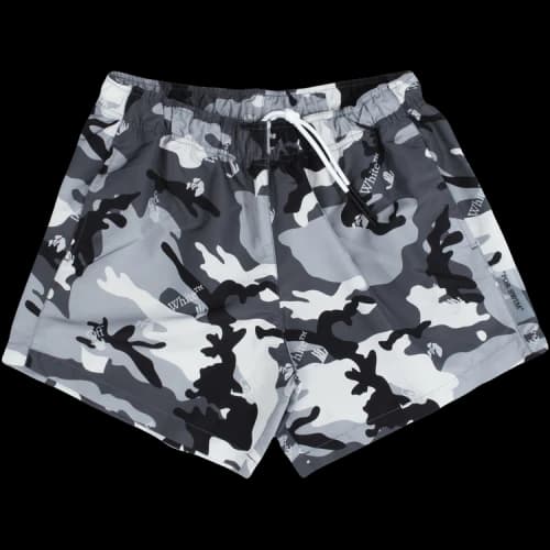 Off-White SS21 Camouflage Casual Shorts Version Gray