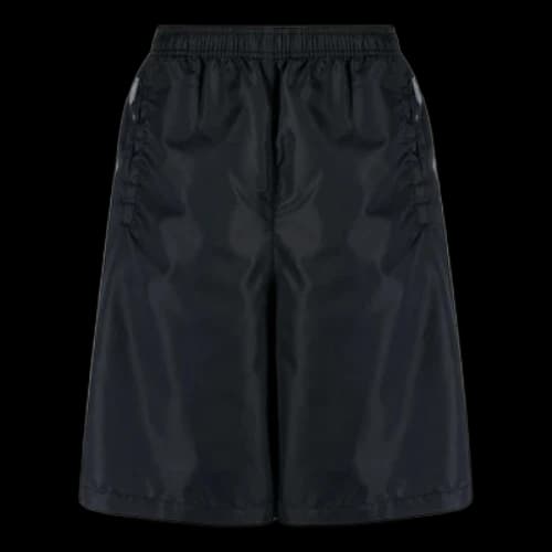 Off-White SS22 Twill Printing Elastic Waistband Straight Shorts Ordinary Version Black