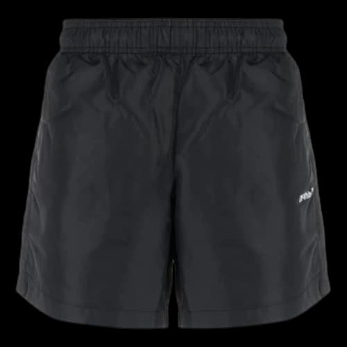 Off-White SS22 Logo Printing Elastic Waistband Black Straight Shorts