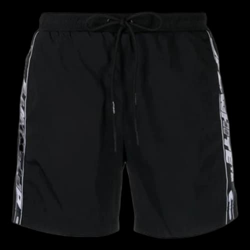 Off-White Logo-Tape Swim Shorts