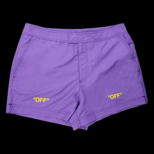 Off-White Off Quote Sunrise Swimshorts 'Dusty Purple'