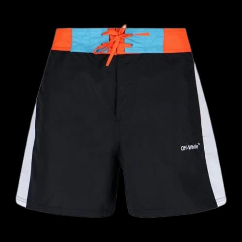 Off-White Arrow Block Sunset Swimshorts 'Blood Orange'