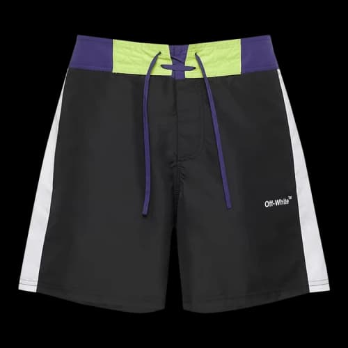 Off-White Arrow Block Sunset Swimshorts 'Black/Purple'