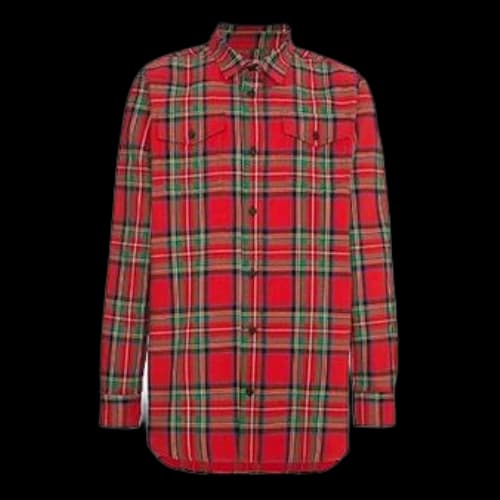 Off-White check shirt Men's Tartan Shirt Red