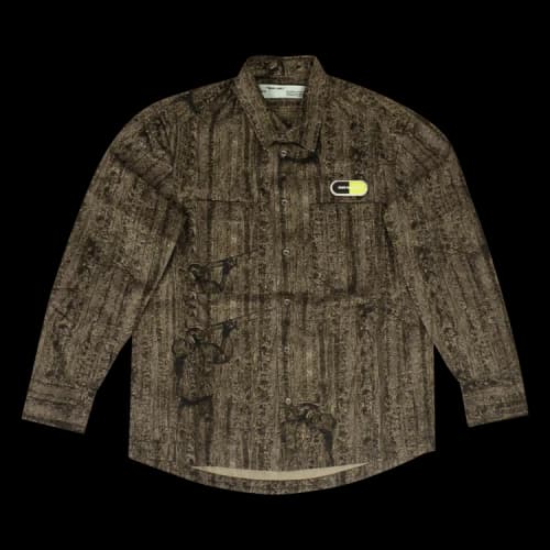 Off-White Real Camo Button Down Shirt 'Green'