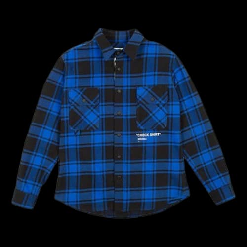 Off-White C/O Virgil Abloh Ow Quote Flannel Shirt