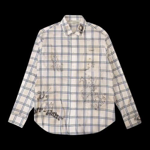 Off-White Plaid Wizard Classic Shirt 'Grey'