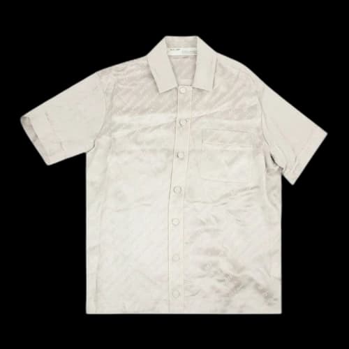 Off-White Logo Print Shirt 'Grey'