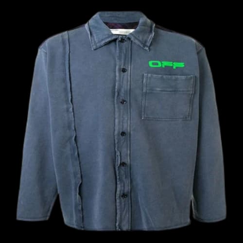 Off-White Logo Print Button Up Shirt