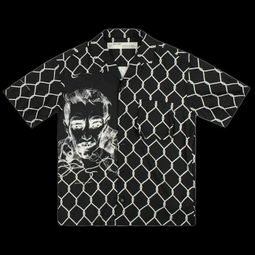 Off-White Broken Fence Holiday Shirt 'Black'