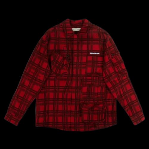 Off-White Check Voyager Long-Sleeve Shirt 'Red'
