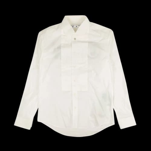 Off-White Fw20 Now Print Tuxedo Long Sleeve Shirt