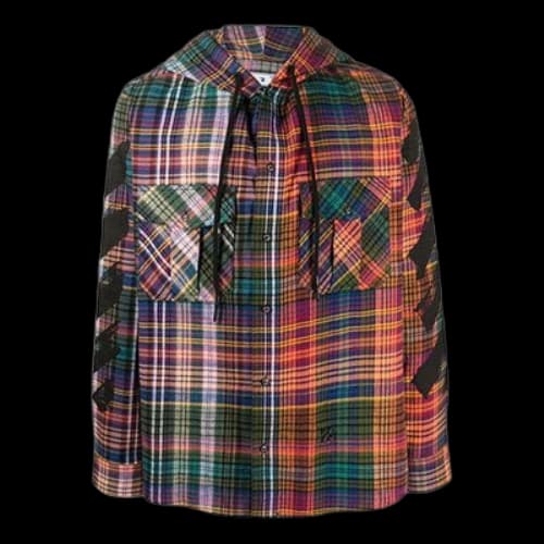 Off-White Fw20 Mens Hoodie Jacket Plaid