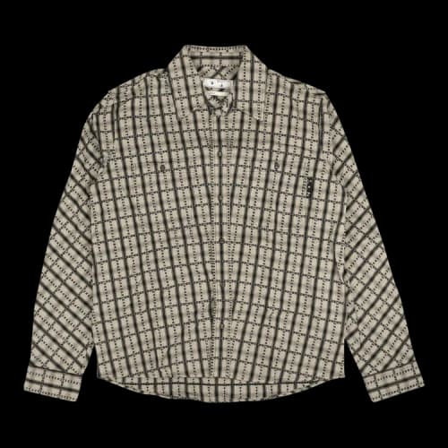 Off-White Flannel Plaid Shirt 'Grey/Black'