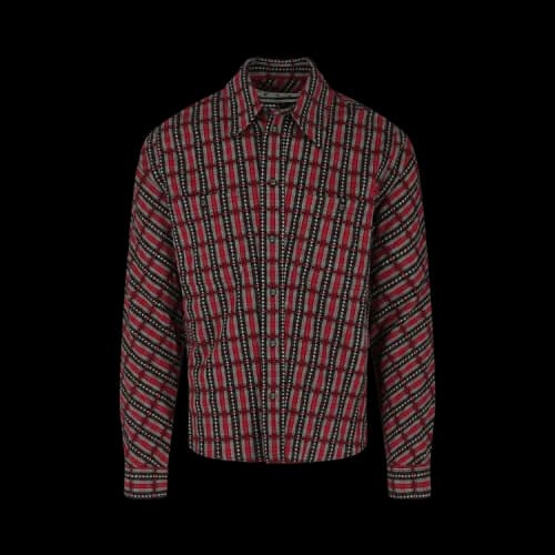 Off-White Flannel Check Shirt 'Red'