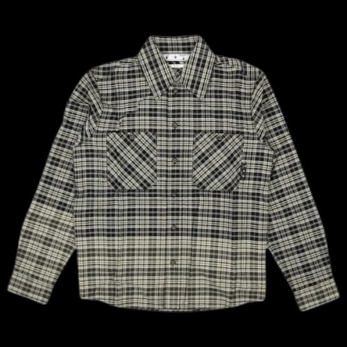 Off-White Allover Degrade Flannel Shirt 'Blue/Black'