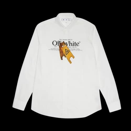 Off-White Pascal Wet Floor Print Shirt 'White/Yellow'