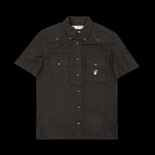 Off-White Italic Utility Shirt 'Black'