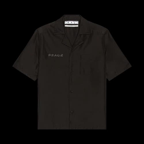 Off-White For The Nature Varsity Shirt 'Black/Green'