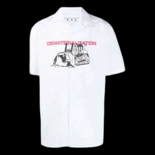 Off-White SS21 Logo Printing White Shirt