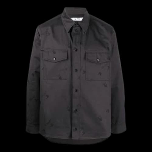 Off-White SS21 Logo Printing Black Shirt