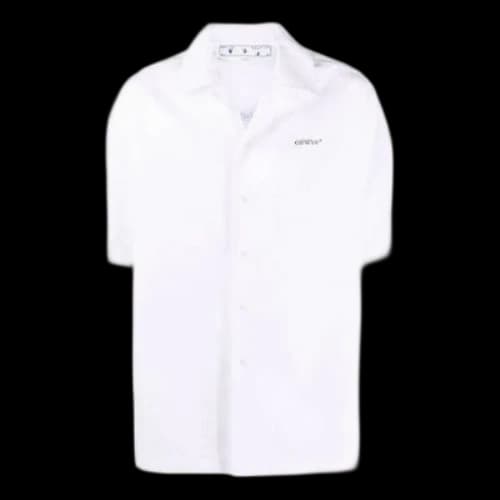 Off-White FW21 Lgo Short Sleeve Shirt Loose Fit White