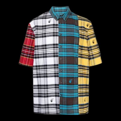 Off-White Multi Check-Print Shirt