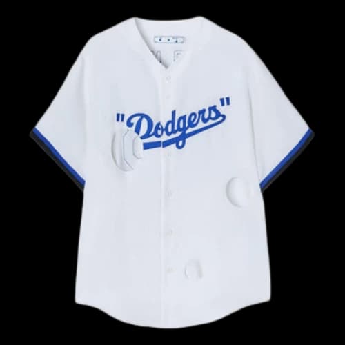 Off-White x New Era x MLB Tripartite Crossover T-Shirt 'White Blue'