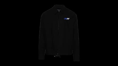 OFF-WHITE Exact Opposite Zip-Up Shirt Black
