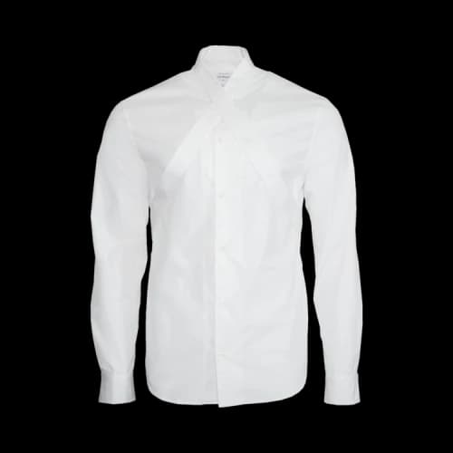 Off-White Emblem Heavycot Collar Shirt 'White/White'