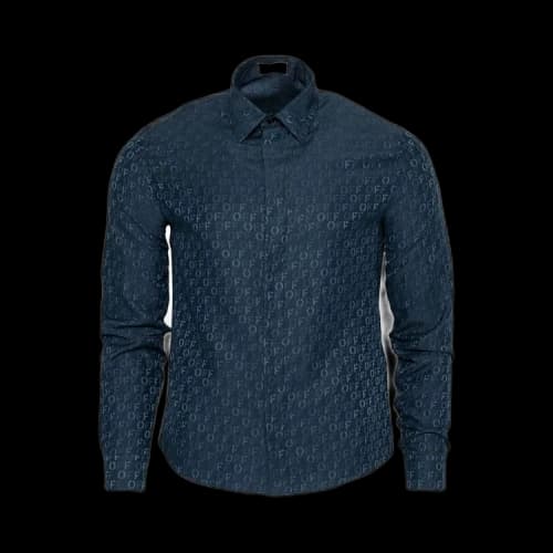 Off-White Off All Over Jacquard Shirt 'Sierra Leone'