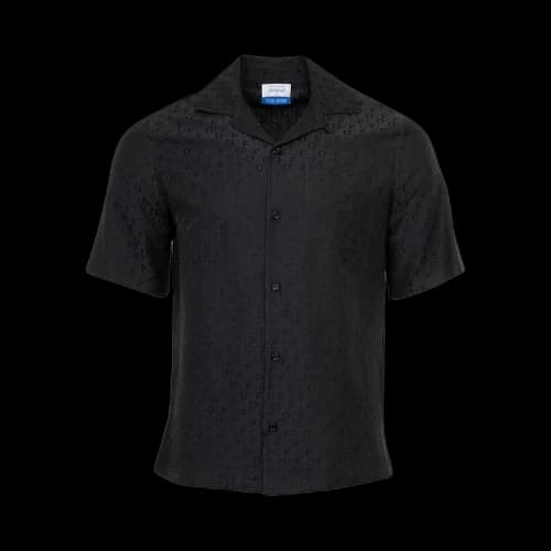Off-White Textured Jacquard Shirt 'Black'