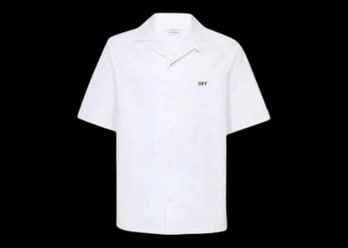 OFF-WHITE Tyre Moon Heavycot Holiday Shirt White