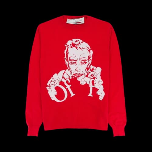 Off-White Graphic Long-Sleeve T-Shirt 'Red/White'